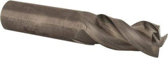 Kennametal - 3/4", 3 Flute, Single End, Solid Carbide, 0.03" Corner Radius End Mill - 4" OAL, 38° Helix, Right Hand Flute, 1-5/8" LOC, Right Hand Cut - Americas Industrial Supply