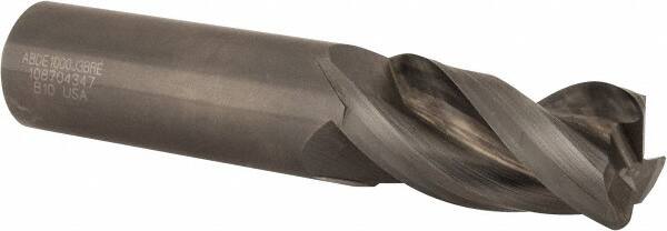 Kennametal - 1", 3 Flute, Single End, Solid Carbide, 0.12" Corner Radius End Mill - 5" OAL, 38° Helix, Right Hand Flute, 2" LOC, Right Hand Cut - Americas Industrial Supply