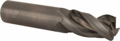 Kennametal - 1", 3 Flute, Single End, Solid Carbide, 0.12" Corner Radius End Mill - 5" OAL, 38° Helix, Right Hand Flute, 2" LOC, Right Hand Cut - Americas Industrial Supply