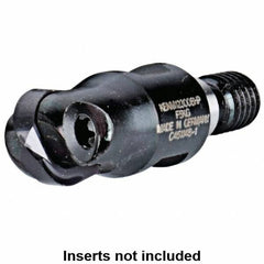Kennametal - 25mm Cut Diam, 12.5mm Max Depth of Cut, 40mm OAL, Indexable Ball Nose End Mill - 40mm Head Length, M12 Modular Connection, KDMB Toolholder, KDMB 25.. Insert - Americas Industrial Supply