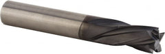 Kennametal - 3/8" Cutting Diam x 1-1/2" Length of Cut, 4 Flute, Compression Spiral Router Bit - Diamond Coated, Right Hand Cut, Solid Carbide, 4" OAL x 3/8" Shank Diam, Double Edge, 25° Helix Angle - Americas Industrial Supply