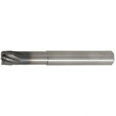 Kennametal - 6mm, 6 Flute, Single End, Solid Carbide, 0.38mm Corner Radius End Mill - 63mm OAL, 20° Helix, Right Hand Flute, 0.2mm LOC, Right Hand Cut, 18mm Extended Reach - Americas Industrial Supply