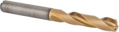 Kennametal - 5/16" 135° Spiral Flute Solid Carbide Screw Machine Drill Bit - Multilayer TiCN Finish, Right Hand Cut, 41mm Flute Length, 79mm OAL, Standard Point, Straight Shank, Through Coolant - Americas Industrial Supply