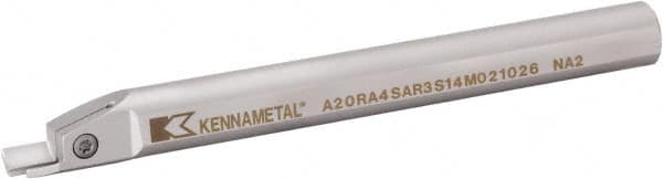 Kennametal - A4SS, Internal, Right Hand, 12mm Max Depth of Cut, 2mm Min Groove Width, Indexable Grooving Tool Holder - A4G0200M2SP02B Insert Compatibility, 20mm Shank Width, 201.45mm OAL, Through Coolant - Americas Industrial Supply
