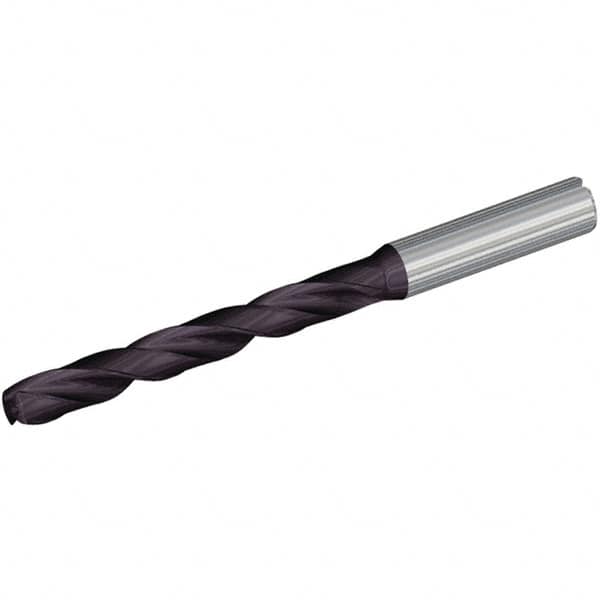 Kennametal - 5.5mm 132° Spiral Flute Solid Carbide Taper Length Drill Bit - Americas Industrial Supply