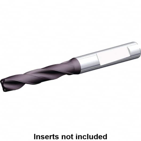 Kennametal - 4.1mm 140° Solid Carbide Jobber Drill - Multilayer TiAlN Finish, Right Hand Cut, Spiral Flute, Whistle Notch Shank, 74mm OAL, Standard Point - Americas Industrial Supply
