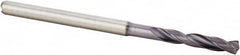 Kennametal - #37 140° Spiral Flute Solid Carbide Screw Machine Drill Bit - Americas Industrial Supply