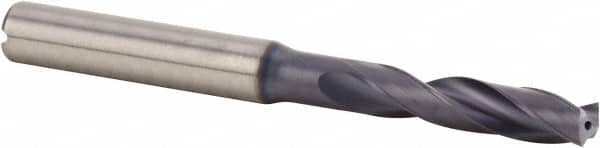 Kennametal - 6.53mm 140° Spiral Flute Solid Carbide Screw Machine Drill Bit - Americas Industrial Supply