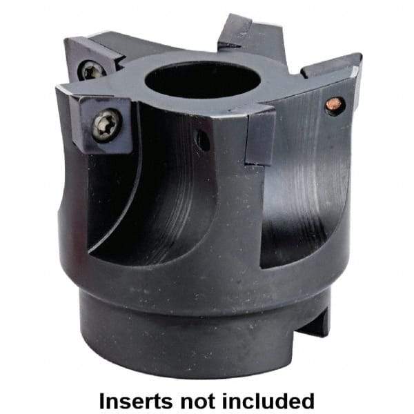 Kennametal - 52mm Cut Diam, 22mm Arbor Hole, 8mm Max Depth of Cut, 95° Indexable Chamfer & Angle Face Mill - 5 Inserts, XD.X 10T3 Insert, 5 Flutes, Series KMS - Americas Industrial Supply