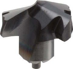 Kennametal - Series KenTIP, 16.8mm Diam Grade KCP15 140° Replaceable Drill Tip - Carbide, AlTiN Finish, U Seat Size - Americas Industrial Supply