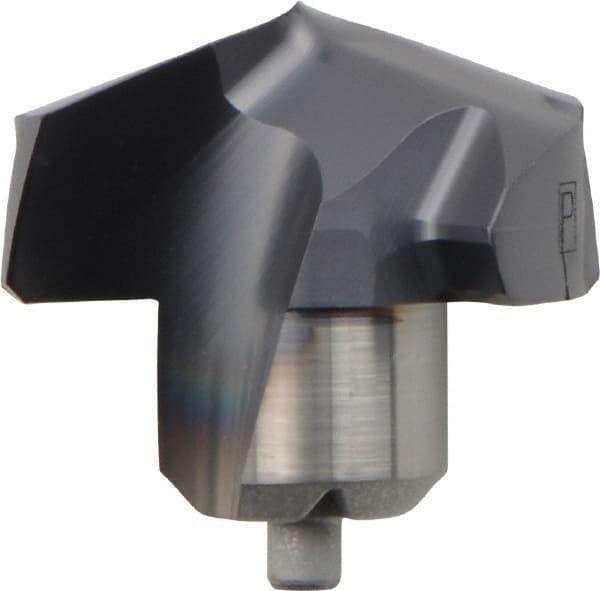 Kennametal - Series KenTIP, 16.5mm Diam Grade KCP15 140° Replaceable Drill Tip - Carbide, AlTiN Finish, U Seat Size - Americas Industrial Supply