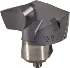 Kennametal - Series KenTIP, 13mm Diam Grade KCP15 140° Replaceable Drill Tip - Carbide, AlTiN Finish, P Seat Size - Americas Industrial Supply