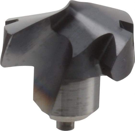 Kennametal - Series KenTIP, 12.5mm Diam Grade KCP15 140° Replaceable Drill Tip - Carbide, AlTiN Finish, O Seat Size - Americas Industrial Supply