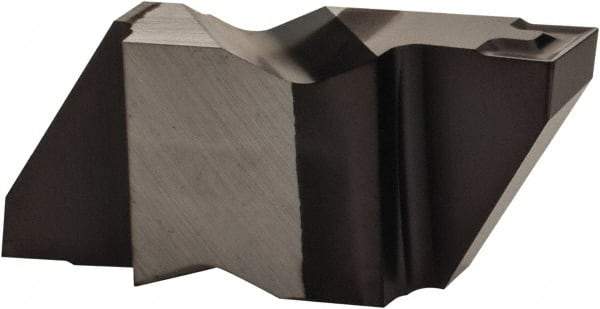 Kennametal - 4062NRD Grade KCU10, 3.18mm Cutting Width Carbide Grooving Insert - 6.35mm Max Depth of Cut, Left Hand, 1.59mm Corner Radius, AlTiN Finish - Americas Industrial Supply