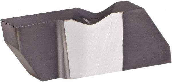 Kennametal - 3189NGD Grade KCU10, 4.8mm Cutting Width Carbide Grooving Insert - 6.35mm Max Depth of Cut, Left Hand, 0.57mm Corner Radius, AlTiN Finish - Americas Industrial Supply