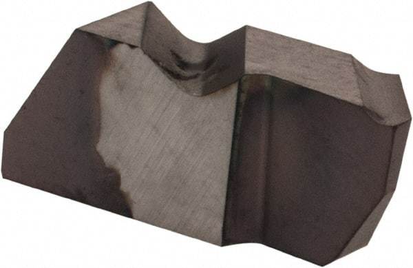 Kennametal - 2002NPD K Grade KCU25, 3.68mm Cutting Width Carbide Grooving Insert - 5.08mm Max Depth of Cut, Right Hand, 0.25mm Corner Radius, AlTiN Finish - Americas Industrial Supply