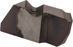 Kennametal - 2002NPD K Grade KCU25, 3.68mm Cutting Width Carbide Grooving Insert - 5.08mm Max Depth of Cut, Right Hand, 0.25mm Corner Radius, AlTiN Finish - Americas Industrial Supply