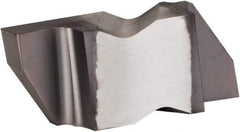 Kennametal - 3110NG Grade KCU25, 2.79mm Cutting Width Carbide Grooving Insert - 3.81mm Max Depth of Cut, Left Hand, 0.32mm Corner Radius, AlTiN Finish - Americas Industrial Supply
