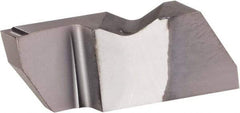 Kennametal - 3125NFD K Grade KCU25, 3.18mm Cutting Width Carbide Grooving Insert - 6.35mm Max Depth of Cut, Left Hand, 0.19mm Corner Radius, AlTiN Finish - Americas Industrial Supply