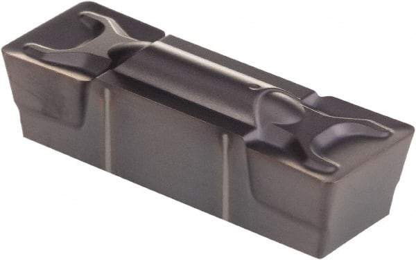Kennametal - 1005G GMN Grade KCP25, 10.05mm Cutting Width Carbide Grooving Insert - 8.1mm Max Depth of Cut, Neutral, 0.79mm Corner Radius, TiCN/Al2O3 Finish - Americas Industrial Supply