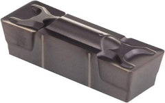 Kennametal - 1005G GMN Grade KCP25, 10.05mm Cutting Width Carbide Grooving Insert - 8.1mm Max Depth of Cut, Neutral, 0.79mm Corner Radius, TiCN/Al2O3 Finish - Americas Industrial Supply