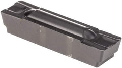 Kennametal - 0805G GMP Grade KCU25, 8.05mm Cutting Width Carbide Grooving Insert - 6.4mm Max Depth of Cut, Neutral, 0.79mm Corner Radius, AlTiN Finish - Americas Industrial Supply