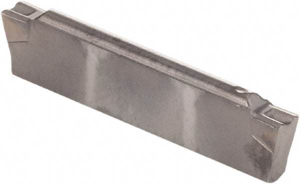Kennametal - 0200G GMP Grade KCU10, 2mm Cutting Width Carbide Grooving Insert - 2mm Max Depth of Cut, Neutral, 0.2mm Corner Radius, AlTiN Finish - Americas Industrial Supply
