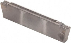 Kennametal - 0200G GMP Grade KCU10, 2mm Cutting Width Carbide Grooving Insert - 2mm Max Depth of Cut, Neutral, 0.2mm Corner Radius, AlTiN Finish - Americas Industrial Supply