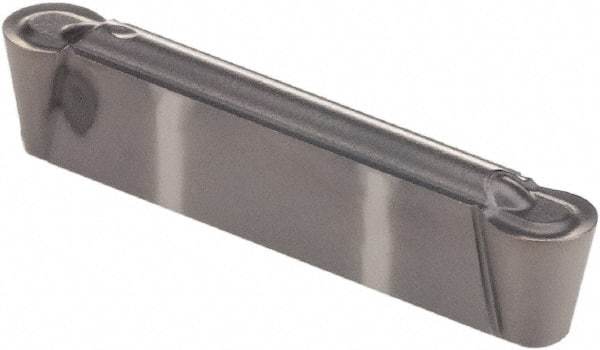 Kennametal - 0300R GMP Grade KCU10, 3mm Cutting Width Carbide Grooving Insert - 2.51mm Max Depth of Cut, Neutral, 1.5mm Corner Radius, AlTiN Finish - Americas Industrial Supply