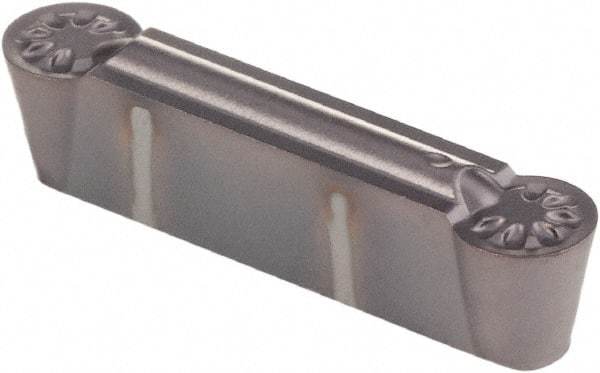 Kennametal - 0405G GMP Grade KCU25, 4.05mm Cutting Width Carbide Grooving Insert - Neutral, 2.02mm Corner Radius, AlTiN Finish - Americas Industrial Supply