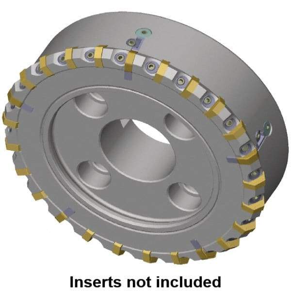 Kennametal - 133.7mm Cut Diam, 40mm Arbor Hole, 8mm Max Depth of Cut, 30° Indexable Chamfer & Angle Face Mill - 15 Inserts, HNG. 0905... Insert, Right Hand Cut, 15 Flutes, Series HexaCut - Americas Industrial Supply