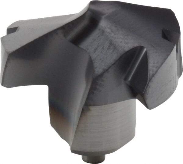 Kennametal - Series KenTIP, 18.64mm Diam Grade KCP15 140° Replaceable Drill Tip - Carbide, AlTiN Finish, W Seat Size - Americas Industrial Supply