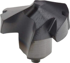 Kennametal - Series KenTIP, 18.64mm Diam Grade KCP15 140° Replaceable Drill Tip - Carbide, AlTiN Finish, W Seat Size - Americas Industrial Supply