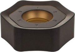 Kennametal - HNPJ759 Grade KCPK30 Carbide Milling Insert - TiN/TiCN/Al2O3 Finish, 0.2887" Thick, 7/8" Inscribed Circle, 3.5mm Corner Radius - Americas Industrial Supply