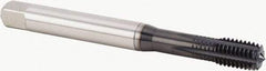 Kennametal - M8x1.00 Metric Fine 6HX Modified Bottoming Thread Forming Tap - Powdered Metal High Speed Steel, Diamond-Like Carbon (DLC) Finish, 90mm OAL, 10mm Thread Length, Right Hand Thread, Series T622 - Americas Industrial Supply