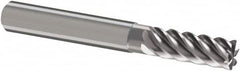 Guhring - 12mm, 26mm LOC, 12mm Shank Diam, 83mm OAL, 6 Flute, Solid Carbide Square End Mill - Single End, Uncoated, Spiral Flute, 45° Helix, Right Hand Cut, Right Hand Flute, Series 3112 - Americas Industrial Supply