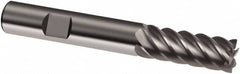 Guhring - 18mm, 32mm LOC, 18mm Shank Diam, 92mm OAL, 8 Flute, Solid Carbide Square End Mill - Single End, Uncoated, Spiral Flute, 45° Helix, Right Hand Cut, Right Hand Flute, Series 3019 - Americas Industrial Supply