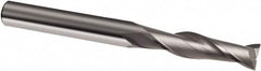Guhring - 10mm, 40mm LOC, 10mm Shank Diam, 100mm OAL, 2 Flute, Solid Carbide Square End Mill - Single End, Uncoated, Spiral Flute, 30° Helix, Right Hand Cut, Right Hand Flute, Series 3011 - Americas Industrial Supply