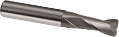 Guhring - 8mm, 16mm LOC, 8mm Shank Diam, 63mm OAL, 2 Flute, Solid Carbide Square End Mill - Single End, Uncoated, Spiral Flute, 30° Helix, Right Hand Cut, Right Hand Flute, Series 3106 - Americas Industrial Supply