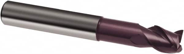 Guhring - 16mm, 16mm LOC, 16mm Shank Diam, 92mm OAL, 3 Flute, Solid Carbide Square End Mill - Single End, FIREX Finish, Spiral Flute, 41/43/45° Helix, Centercutting, Right Hand Cut, Right Hand Flute, Series 3893 - Americas Industrial Supply