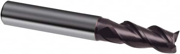 Guhring - 16mm, 32mm LOC, 16mm Shank Diam, 92mm OAL, 3 Flute, Solid Carbide Square End Mill - Single End, FIREX Finish, Spiral Flute, 41/43/45° Helix, Centercutting, Right Hand Cut, Right Hand Flute, Series 3891 - Americas Industrial Supply