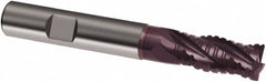 Guhring - 14mm, 26mm LOC, 14mm Shank Diam, 83mm OAL, 4 Flute, Solid Carbide Square End Mill - Single End, FIREX Finish, Spiral Flute, 30° Helix, Right Hand Cut, Right Hand Flute, Series 3888 - Americas Industrial Supply