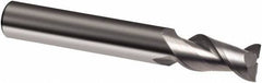 Guhring - 5/8", 2-1/4" LOC, 5/8" Shank Diam, 5" OAL, 2 Flute, Solid Carbide Square End Mill - Single End, Super-A Finish, Spiral Flute, 45° Helix, Right Hand Cut, Right Hand Flute, Series 3875 - Americas Industrial Supply