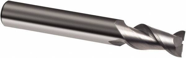 Guhring - 1", 1-1/2" LOC, 1" Shank Diam, 4" OAL, 2 Flute, Solid Carbide Square End Mill - Single End, Super-A Finish, Spiral Flute, 45° Helix, Right Hand Cut, Right Hand Flute, Series 3874 - Americas Industrial Supply