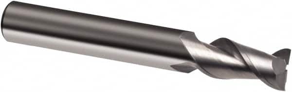 Guhring - 9/16", 1-1/8" LOC, 9/16" Shank Diam, 3-1/2" OAL, 2 Flute, Solid Carbide Square End Mill - Single End, Super-A Finish, Spiral Flute, 45° Helix, Right Hand Cut, Right Hand Flute, Series 3874 - Americas Industrial Supply