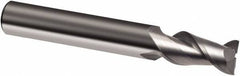 Guhring - 1", 1-1/2" LOC, 1" Shank Diam, 4" OAL, 2 Flute, Solid Carbide Square End Mill - Single End, Super-A Finish, Spiral Flute, 45° Helix, Right Hand Cut, Right Hand Flute, Series 3874 - Americas Industrial Supply