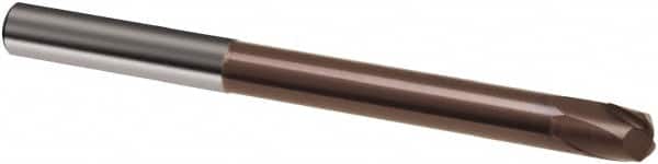 Guhring - 12mm, 10mm LOC, 12mm Shank Diam, 120mm OAL, 2 Flute, Solid Carbide Square End Mill - Single End, TiAlN Finish, Spiral Flute, 30° Helix, Right Hand Cut, Right Hand Flute, Series 3865 - Americas Industrial Supply