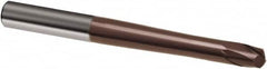 Guhring - 2mm, 3mm LOC, 6mm Shank Diam, 80mm OAL, 2 Flute, Solid Carbide Square End Mill - Single End, TiAlN Finish, Spiral Flute, 30° Helix, Right Hand Cut, Right Hand Flute, Series 3859 - Americas Industrial Supply