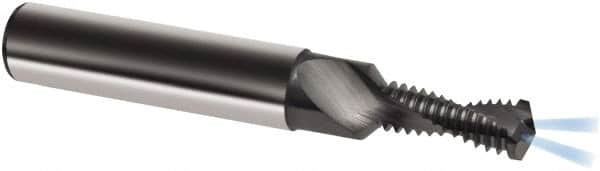 Guhring - M8x1.25 Metric, 0.2677" Cutting Diam, 2 Flute, Solid Carbide Helical Flute Thread Mill - Internal Thread, 18.7mm LOC, 74mm OAL, 10mm Shank Diam - Americas Industrial Supply