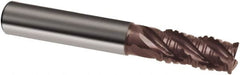 Guhring - 16mm, 32mm LOC, 16mm Shank Diam, 92mm OAL, 4 Flute, Solid Carbide Square End Mill - Single End, Nano-A Finish, Spiral Flute, 36/38° Helix, Centercutting, Right Hand Cut, Right Hand Flute, Series 3696 - Americas Industrial Supply